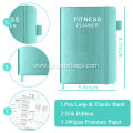 A5 Hardcover Leather Daily Health and Fitness Journal